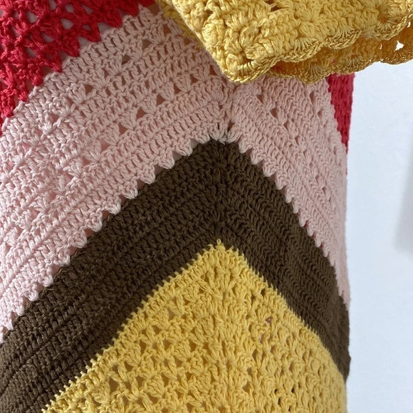 Anne Klein Crochet Multicolor Top Size Large - Picture 4 of 7